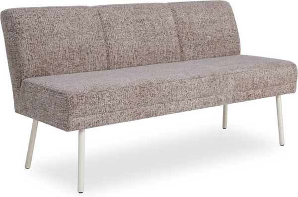 Sitzbank plantagie DINNER TALK LINA BASE in Braun/Taupe mit Stoffbezug und Metallgestell, B: 160 cm, H: 46 cm, T: 50 cm