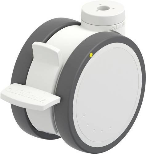Blickle LKDH-PATH 125K-FI-ELS Kunststoff-Doppelrolle in Grau und Weiß mit 125 mm Durchmesser und einer Tragfähigkeit von maximal 125 kg - Bild 1