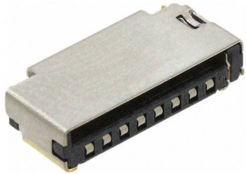 Molex Speicherkarten-Slot mit 8 Polen und 1,1 mm Rastermaß in Gold und Silber - Bild 1