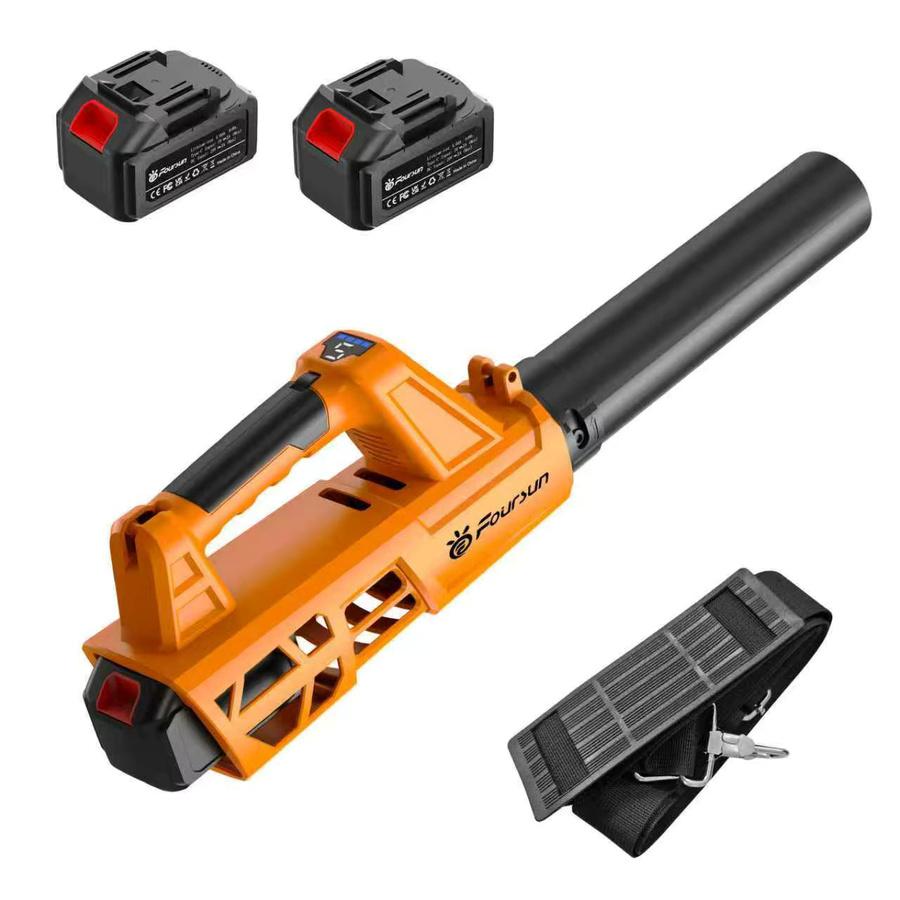 Foursun LB01 Elektrisches Luftgebläse Orange – Hochleistungs-Bürstenloser Turbo-Lüfter als Jet-Ventilator für Garten, Garage, Werkstatt und Autoreinigung - Bild 4