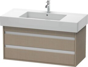 Duravit Waschtischunterschrank Ketho, Farbe Leinen, 2 Schubladen, wandhängend, B: 100 cm, T: 45,5 cm, H: 48 cm - Bild 1