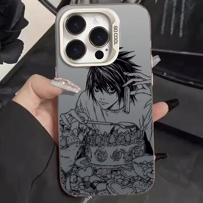 Bandai Anime Death Note Handyhülle für iPhone 17 16 15 14 13 12 11 Pro Max Plus mit matter Rückseite und Sturzschutz - Bild 5