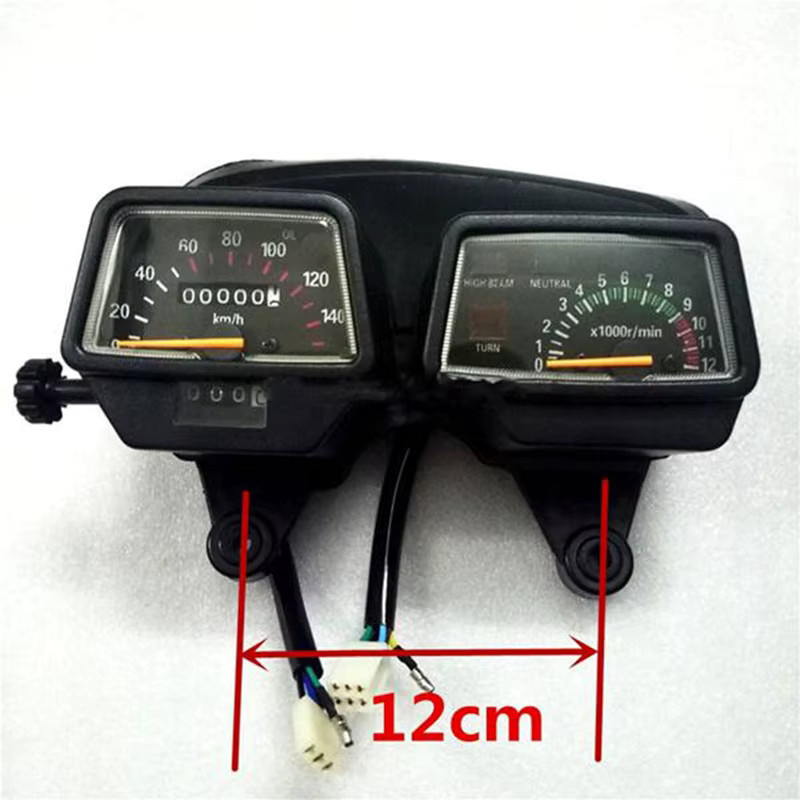 Yamaha Enduro Tachometer und Drehzahlmesser in Schwarz für DT125 und DT125R - Bild 5