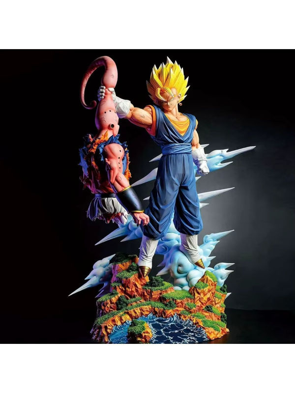 Bandai Dragon Ball Z Sammlerfigur Majin Buu vs. Vegetto PVC Statue, mehrfarbig, Höhe: 33 cm - Bild 7