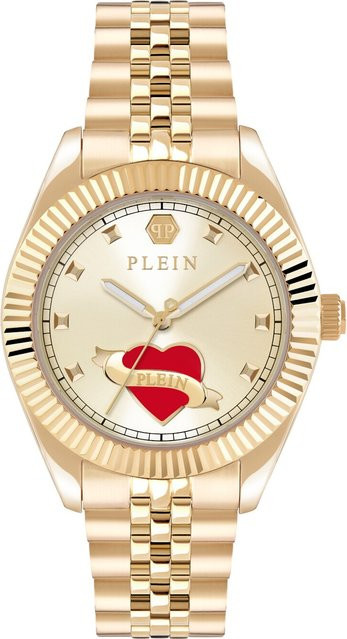 Philipp Plein Damenuhr, Quarz, Edelstahl, Gold, 38 mm, 5 ATM - Bild 1