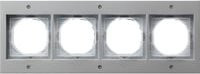 Gira Abdeckrahmen vierfach TX44 IP44 in Silber/Transparent - Bild 1