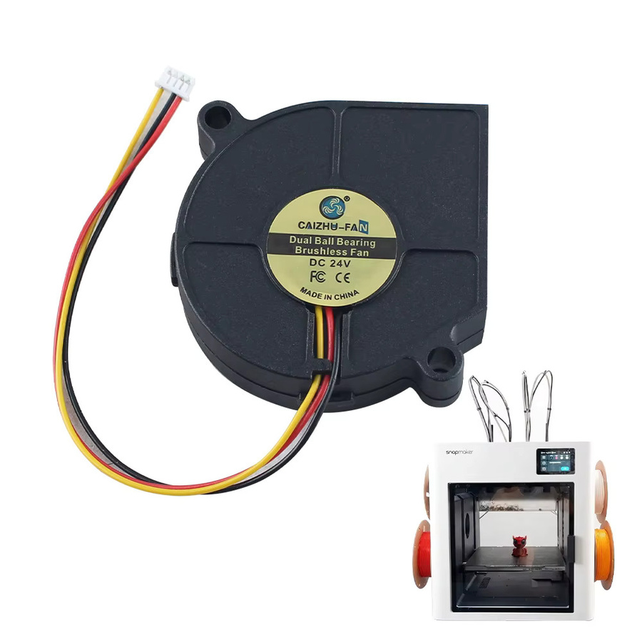 FYSETC Druckkopf-Kühlventilator 5015 für Snapmaker U1 24V in Schwarz - Bild 4