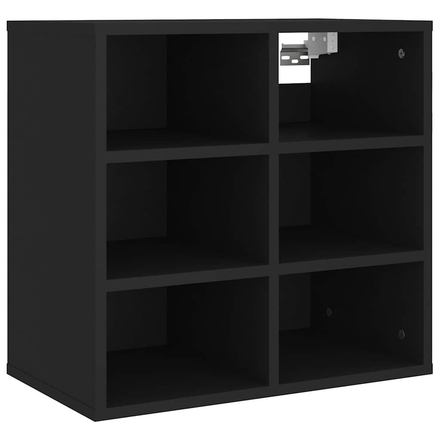 vidaXL Schuhschränke 2er Set Schwarz mit Belüftung B/T/H: 52,5 x 30 x 50 cm - Bild 3