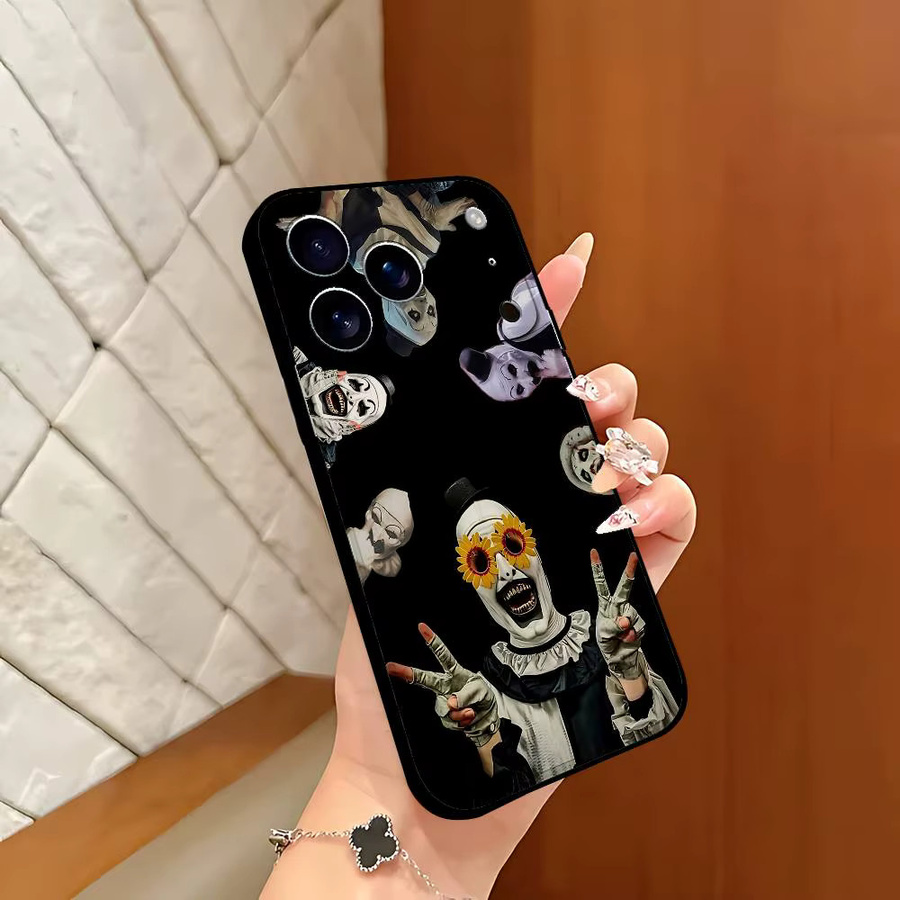 The Clowns Horrors T Terrifier Handyhülle aus weichem TPU für iPhone 17 16 15 14 13 12 11 Pro Max Plus Mini - Bild 3