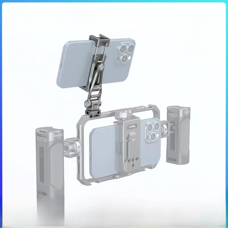 SmallRig Multifunktionale Universal-Handyhalterung Adapter mit Kaltschuh für iPhone 16 und iPhone 15, Grau, 3559 - Bild 1