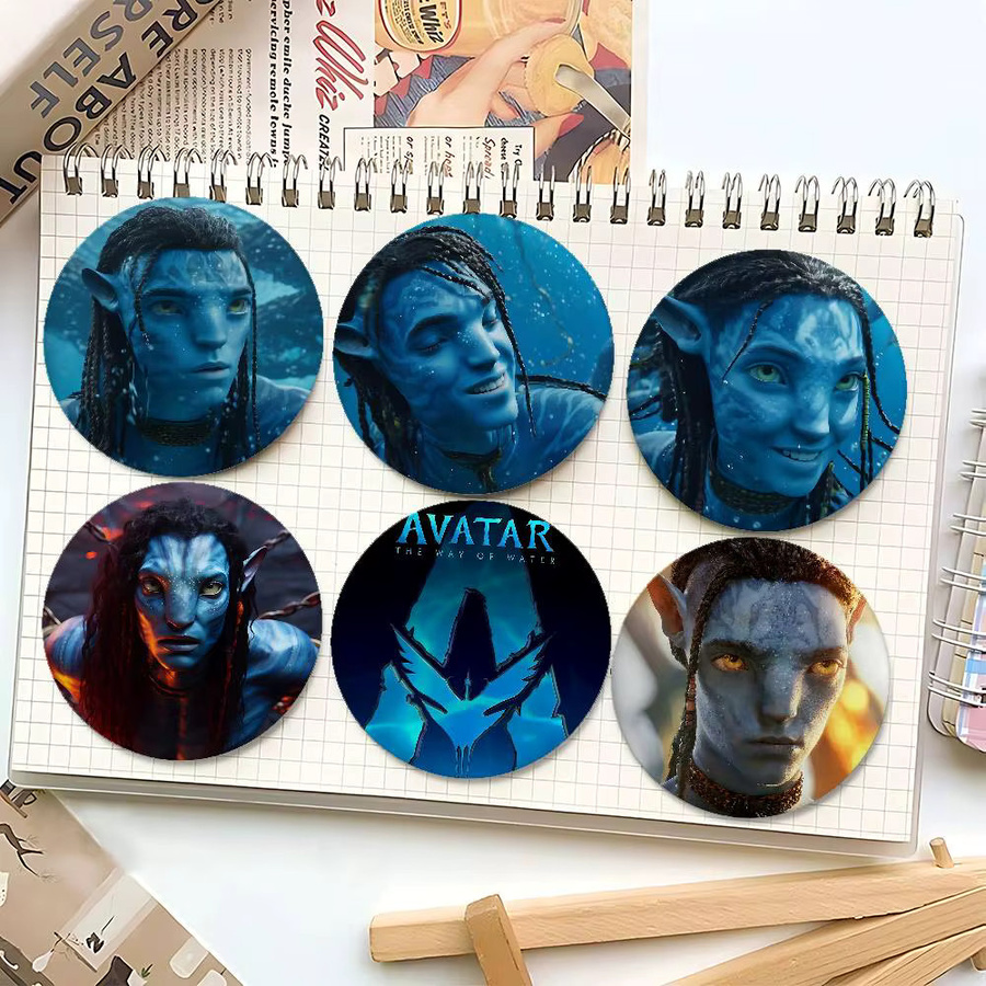 Brosche Avatar, Weißblech, Metall, Unisex - Bild 2
