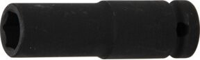 BGS Kraft-Steckschlüssel-Einsatz Sechskant tief 7214, Antrieb 12,5 mm (1/2 Zoll), SW 14 mm, schwarz - Bild 1