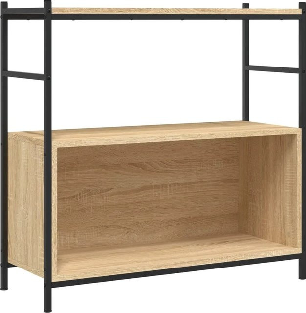 vidaXL Bücherregal im Industrie-Stil aus Holzwerkstoff und Eisen in Sonoma Eiche, B/T/H: 80 x 30 x 78,5 cm - Bild 1