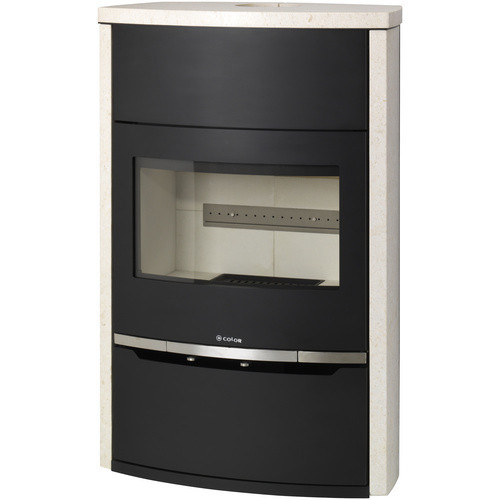 COLOR EMAJL Kaminofen Alaska aus Naturstein in Beige mit 7,8 kW Leistung - Bild 2