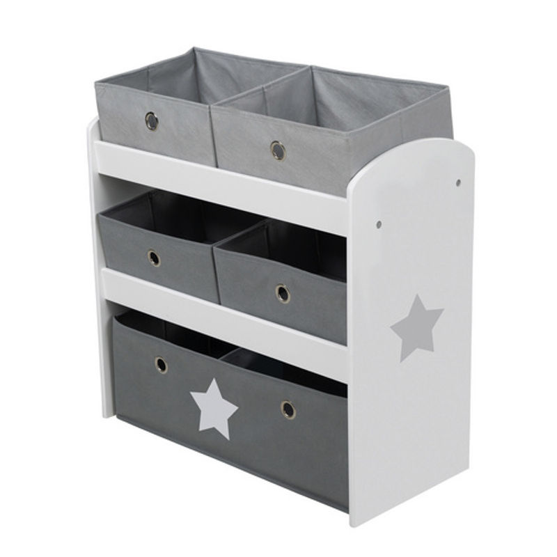 Roba Spielregal Stars für Kinderzimmer in Weiß, B/T/H: 60,0 x 30,0 x 63,5 cm - Bild 2