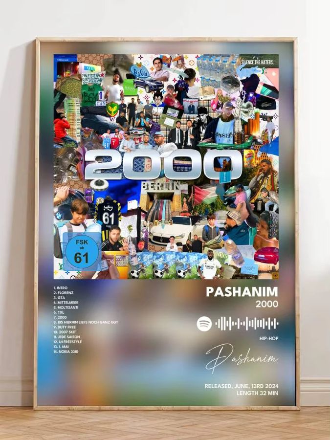 Pashanim 2000 Poster selbstklebender wasserfester Papieraufkleber Multicolor B: 30,0 cm, H: 21,0 cm - Bild 2