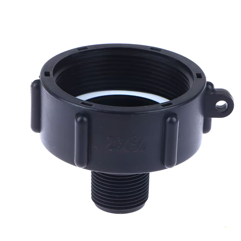JETTING IBC Wassertank Reduzieradapter S60 Feingewinde auf 2 Zoll NPS und 3/4 Zoll Feingewinde, Schwarz - Bild 5