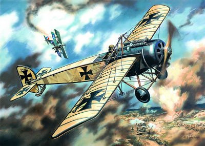 ICM Pfalz E.IV Monoplane, WWI German Fighter, Modellfahrzeug, 1:72 - Bild 1
