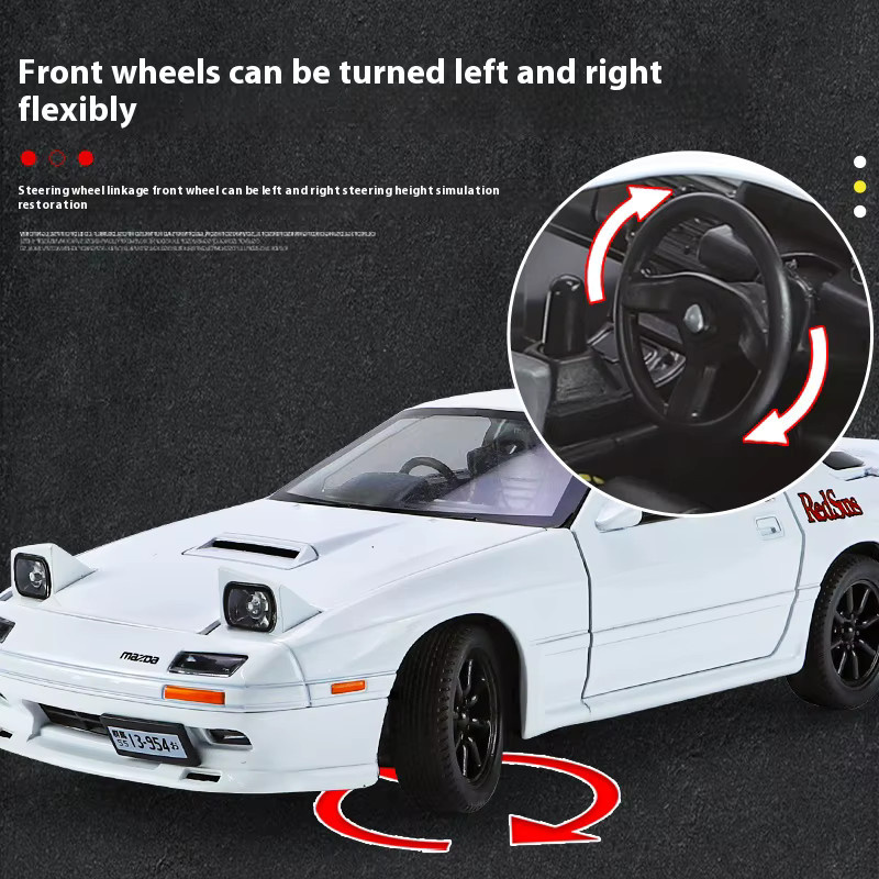 Maisto Mazda RX7-FC, Automodell, 1:24, Metall, Weiß - Bild 3