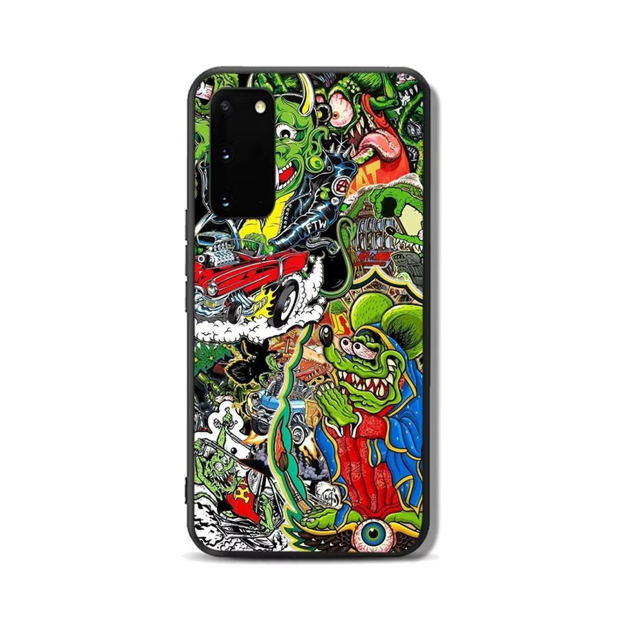 Lustige Rat Fink Handyhülle für Samsung Galaxy S24 FE S25 Ultra Plus S20 bis S24 5G in Multicolour - Bild 3