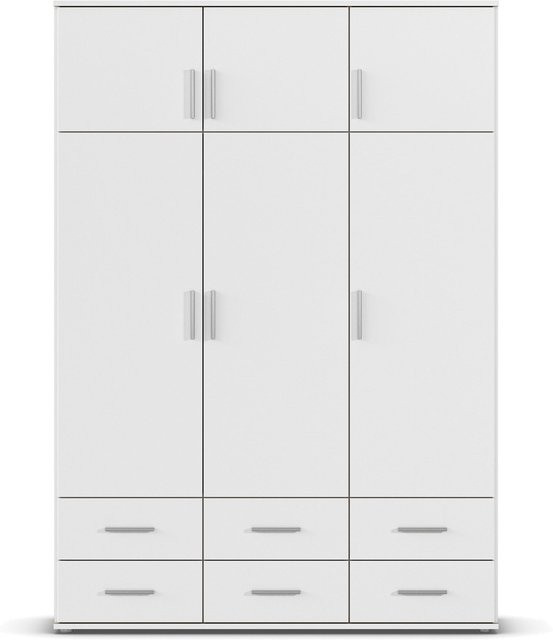 RAUCH Drehtürenschrank Kemi Blue 6-türig mit integrierten Schubladen B: 136 cm, H: 194 cm, T: 53 cm - Bild 1