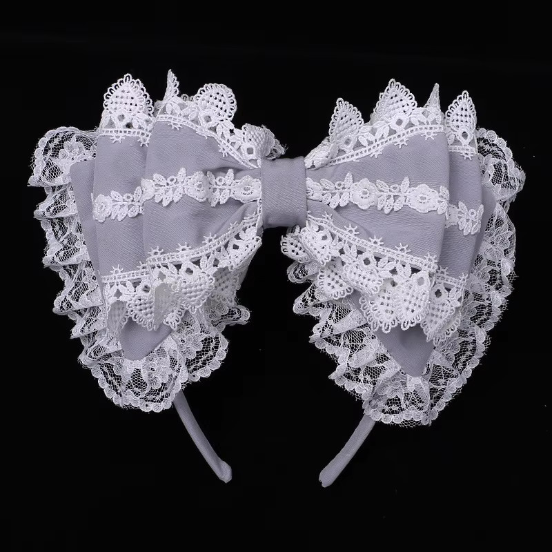 Haarnadel Lolita-Spitze, Schleife, Stirnband, Kinder - Bild 3