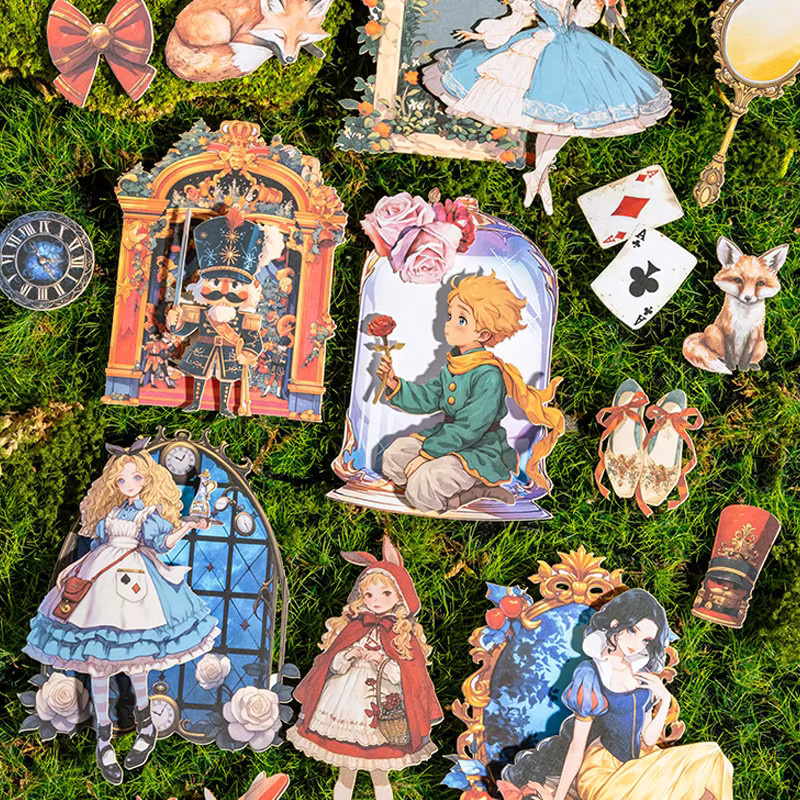 Mr Paper Märchen-Abenteuergeschichte DIY-Kartenaufkleber Set, 45 Stück, Mehrfarbig - Bild 2