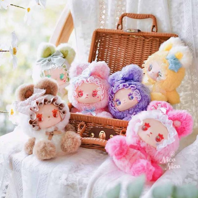 52TOYS Emma Bunny Alliance Series Plüsch-Blindbox, buntes Stofftier als Sammlerstück und Dekoration - Bild 1