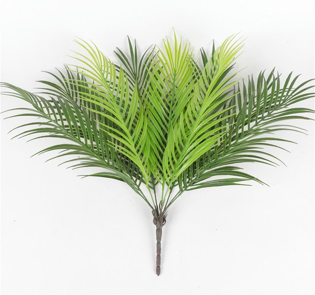 Künstliche tropische Palmenpflanze Kmitang mit 9 Blättern, Farbe: Grün, Höhe: 52 cm - Bild 1
