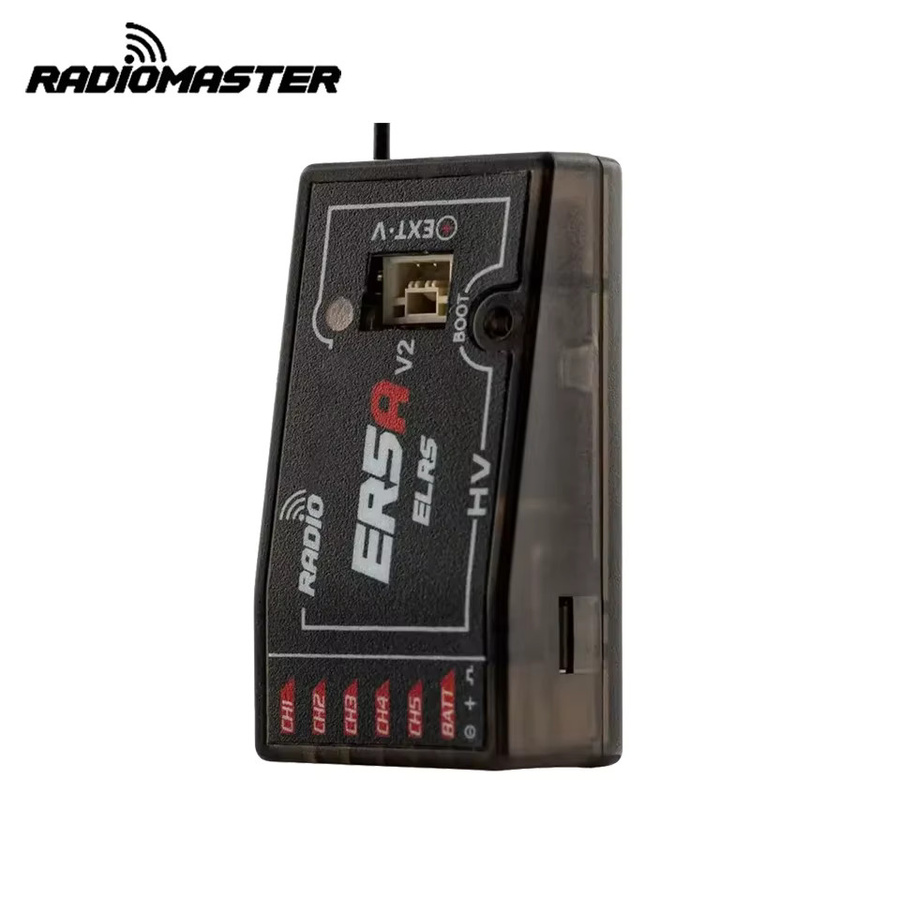 Radiomaster ER5A 2,4G 5CH ELRS PWM Mini-Empfänger mit Spannungsrückführung in Schwarz für FPV-Flugzeuge und Renndrohnen - Bild 2