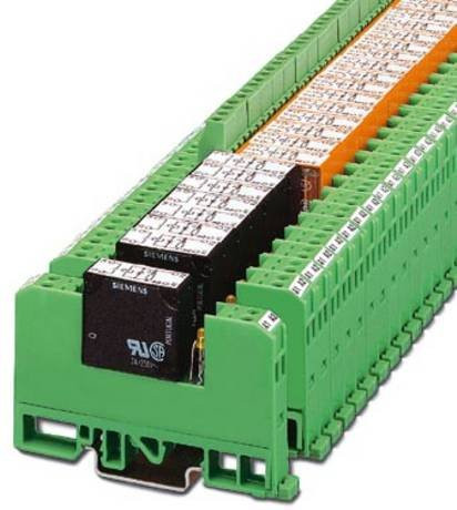 Phoenix Contact EMG 10-REL/KSR-G 24/21-LCU Relaisbaustein in Grün, Nennspannung 24 V/DC, 6A Schaltstrom, 1 Wechsler, 10 Stück - Bild 1
