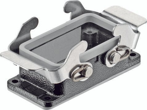 HARTING Anbaugehäuse 09 37 010 1301 in Grau aus Aluminium - Bild 1