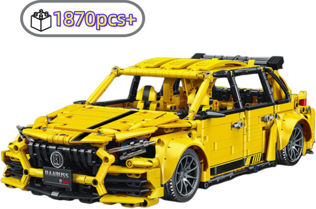 Yaafun Gelbes Rennauto-Modell, Technik-Bausatz, 1870 Teile, ab 14 Jahre - Bild 1