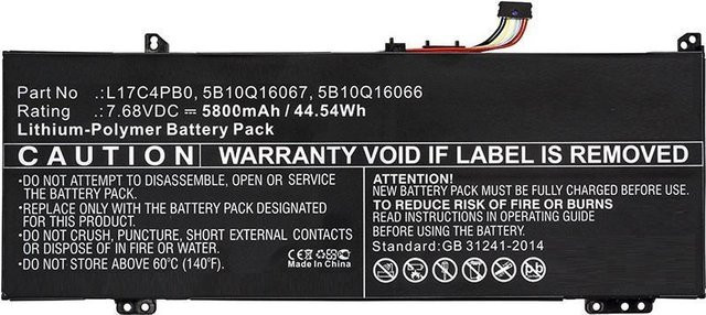 CoreParts Akku für Lenovo Air 14, Flex 6-14 und IdeaPad 530s-14IKB, Farbe: Schwarz, 5800 mAh - Bild 1