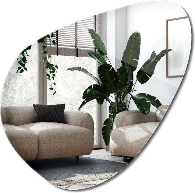 Wallfluent Scandi Spiegel in unregelmäßiger organischer Form, B: 48,3 cm, H: 47,9 cm - Bild 1