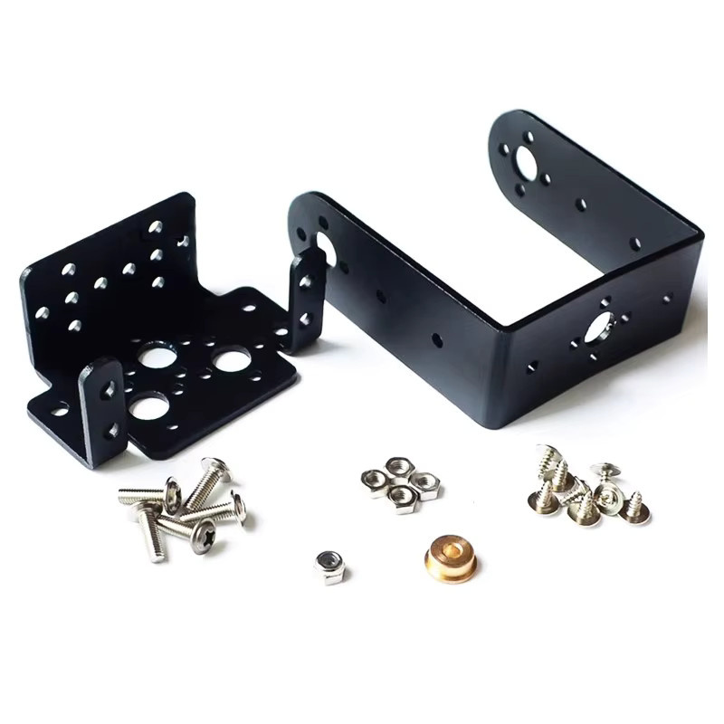Stemedu MG995 996 Servo-Getriebehalterung, Manipulator Roboter Zubehör, Metall, Schwarz - Bild 3