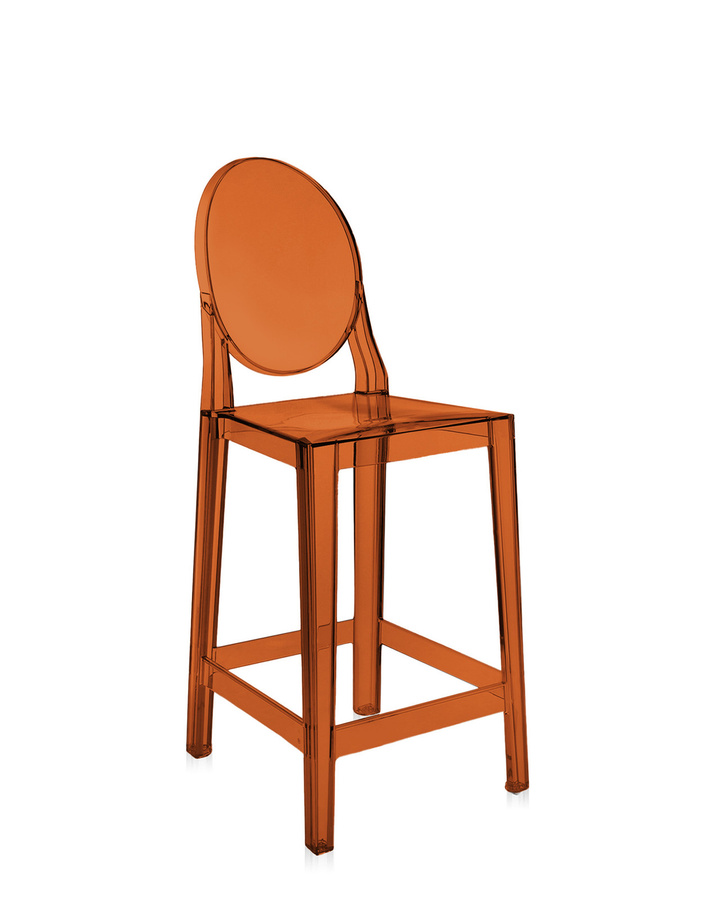 Kartell One More Stuhl aus Kunststoff in Orange glänzend - Bild 2