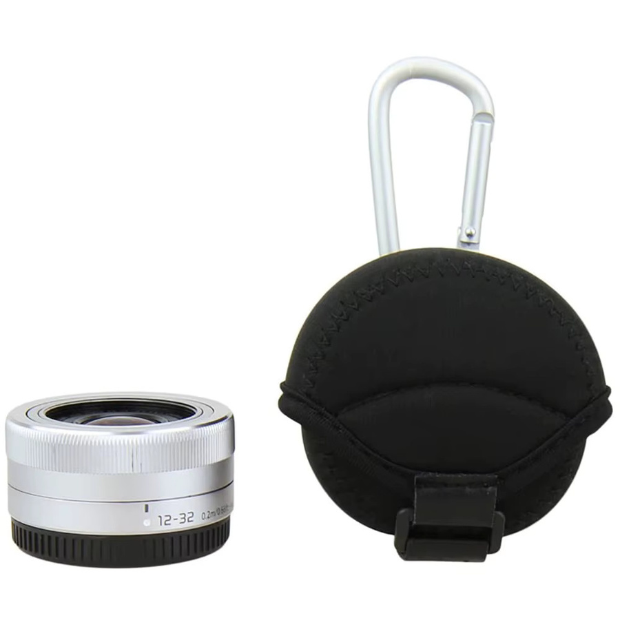 JJC Neopren-Objektivtasche in Schwarz für Canon EF-M 18–150 mm, 18–55 mm, 55–200 mm und Sony E 10–18 mm - Bild 5