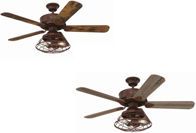 Westinghouse Barnett Deckenventilator in Braun mit LED-Beleuchtung, Fernbedienung und 122 cm Durchmesser - Bild 1