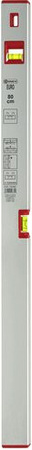 Connex Wasserwaage EURO in Silber mit einer Länge von 80 cm