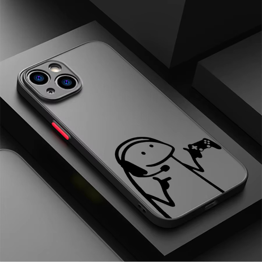 Lustige Matchstick-Männer Handyhülle von jamular für iPhone 17 16 15 14 13 12 11 Pro Max Mini X XS XR 7 8 Plus SE, matte luftstoßfeste Abdeckung - Bild 2