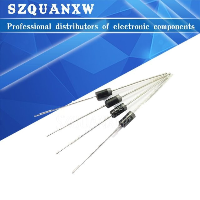 100 Stück Diode Set von SZQUANXW in Schwarz mit verschiedenen Typen wie 1N4001, 1N4007, 1N5819 und weiteren Modellen - Bild 1