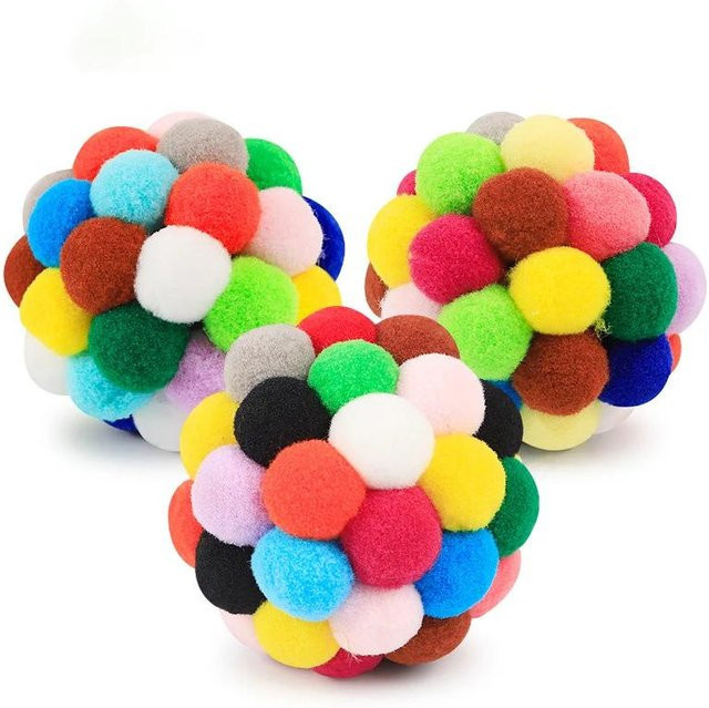 BC Pet Supplies Plüschball Spielzeug, grün, 6cm - Bild 1