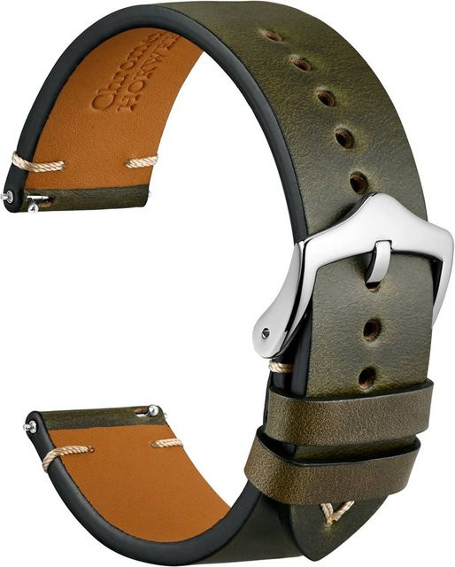Wocci Uhrenarmband Leder, Vintage, Unisex - Bild 1