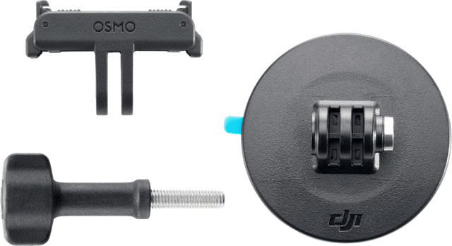 DJI Osmo Action Flat Adhesive Base Kit mit Dual-Direction Schnellverschluss in Schwarz - Bild 1