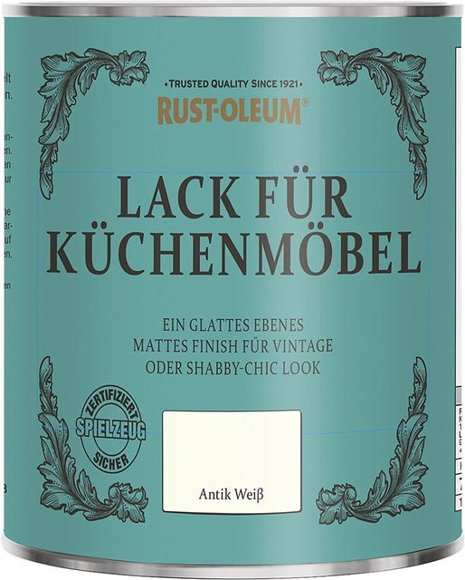 Rust-Oleum Kreidefarbe für Küchenmöbel in Antik Weiß, matt, 0,75 l - Bild 1
