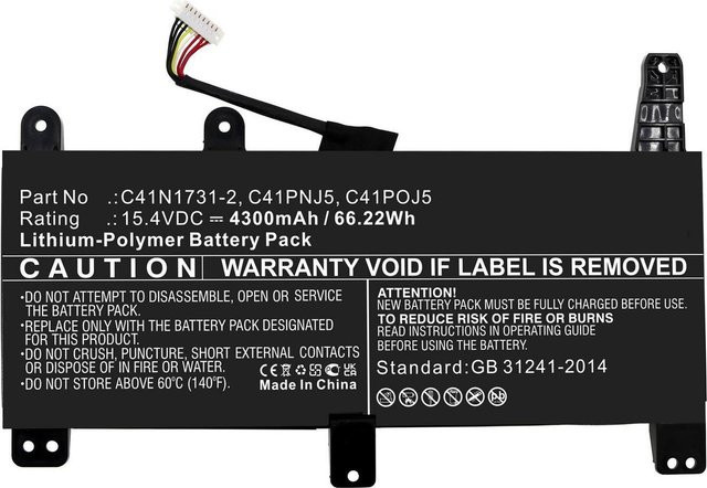 CoreParts Akku für Asus Notebook MBXAS-BA0313, Li-Ion Pack, Schwarz, 3000 mAh - Bild 1