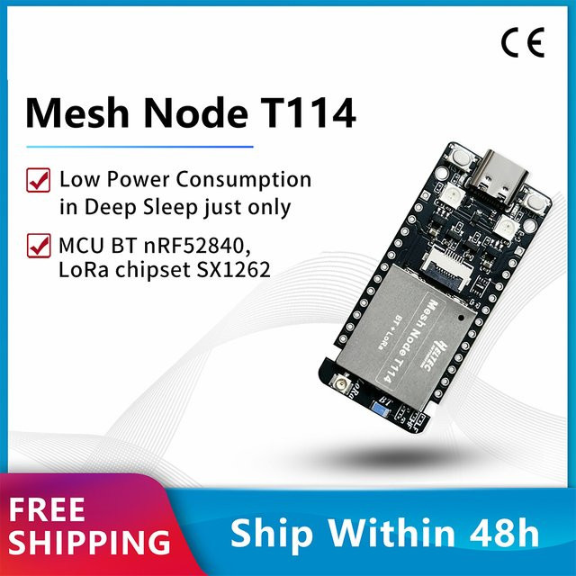 Meshtastic Tracker T114 V2 von diymore mit Nordic nRF52840, SX1262 LoRaWAN, LoRa, BLE und WiFi zur Positionierung - Bild 1