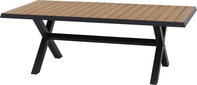 Siena Garden Gartentisch Sincro Rechteckig aus Teakholz in Braun B: 200 cm, T: 100 cm - Bild 1