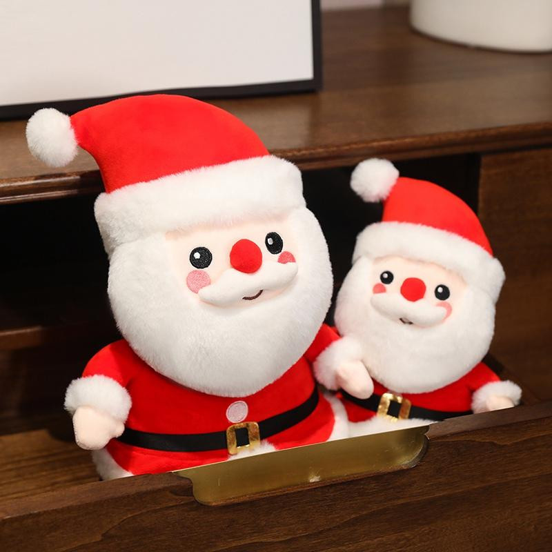LGZA Weihnachtsplüschpuppen Kissen Weihnachtsbaum Lebkuchenmann Weihnachtsmann Kranz Plüschtiere - Bild 2